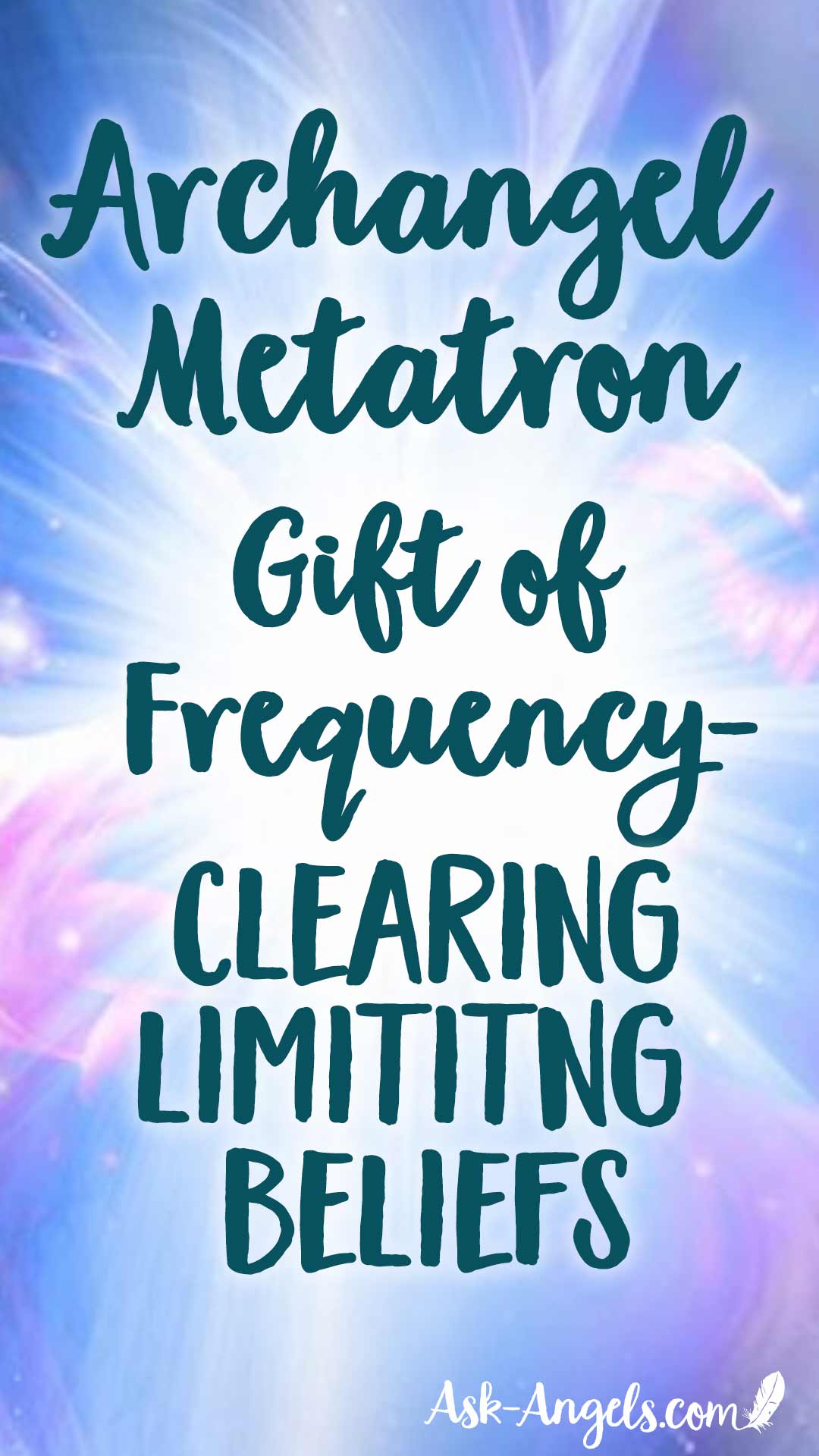 Archangel Metatron connects with a gift of frequency to support you in clearing limiting beliefs in this free angel message. #metatron