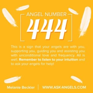 The Angel Number 444 is a sign of the presence of angels in your life! When you see 444, or really any angel number sequences, pay attention! This is one of the very common signs of angels, and seeing it brings the validation of the love and guidance of angels in your life. Check out my post to learn more about the deeper meaning! #444 #angelnumber #numerology
