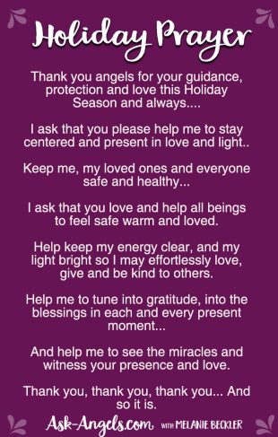 Holiday Prayer For Invoking Angels and Tuning Into Love and Light Now