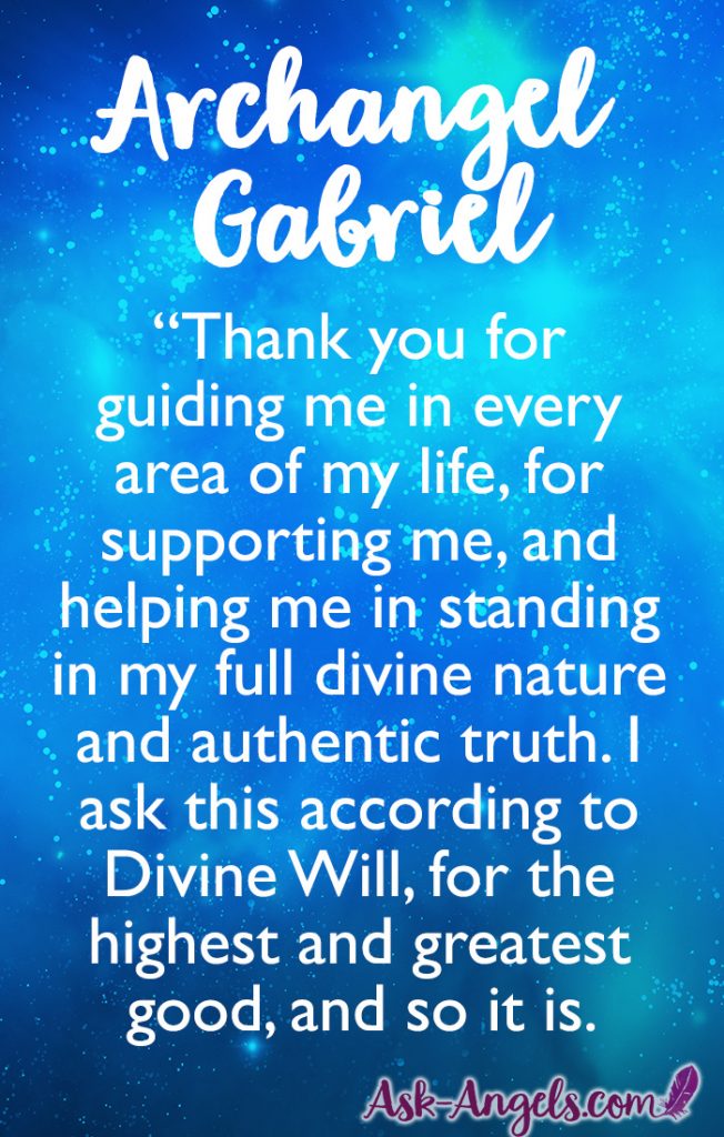 Archangel Gabriel Prayer for Guidance, Support and Wisdom. Check out my full post for more tips and insight about calling archangelic guidance and support from Gabriel.