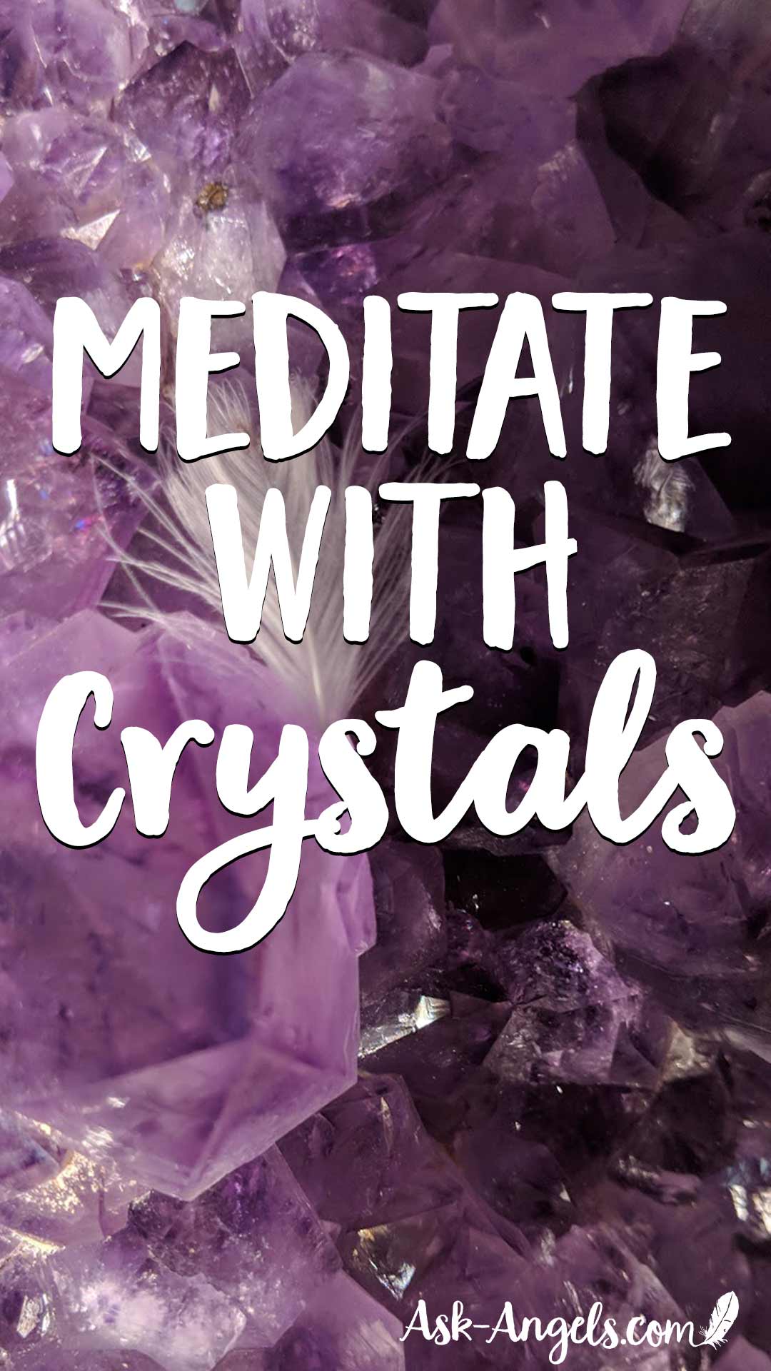 Meditiere mit Kristallen