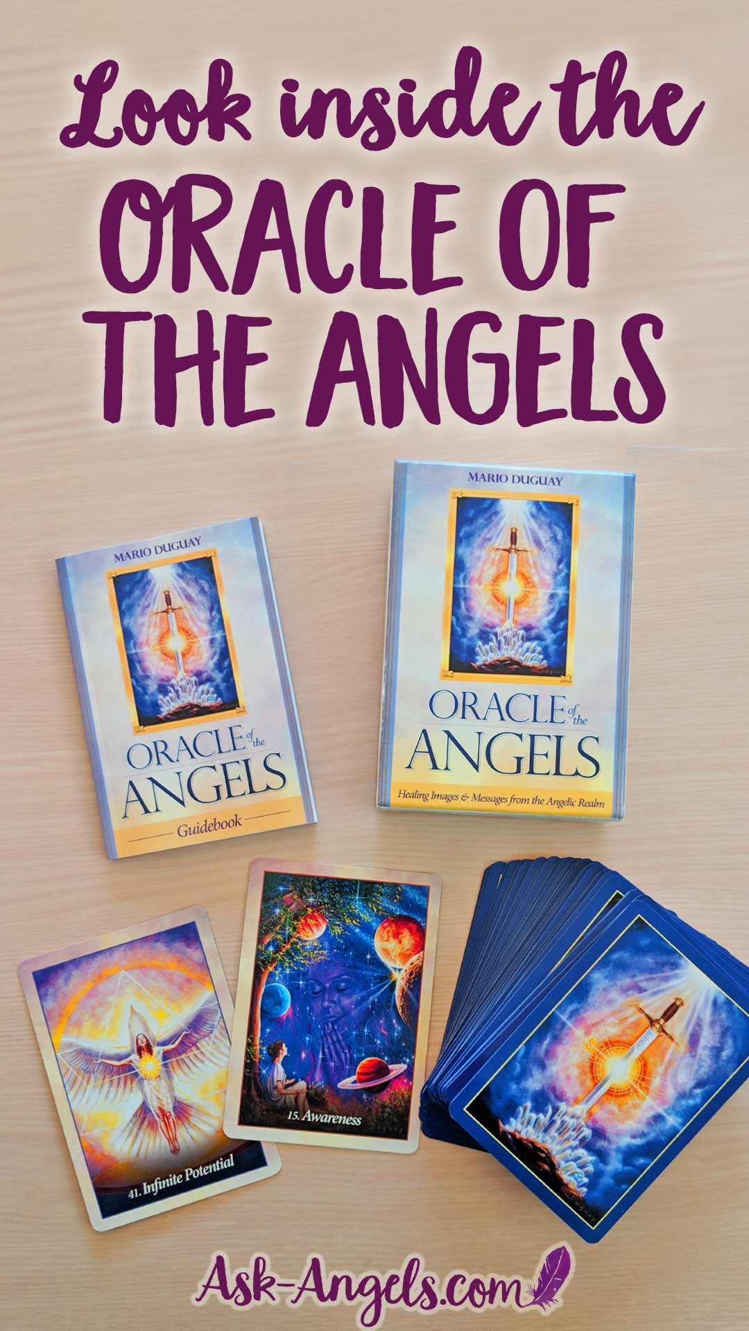 Look inside The Oracle Of The Angels Oracle Cards