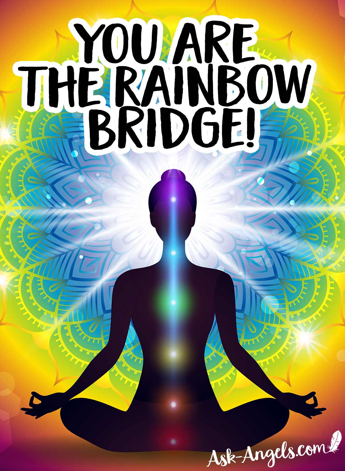 You are the rainbow bridge! Understanding the chakra colors.