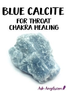 Blue Calcite Crystal For Throat Chakra Healing