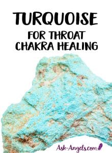 Turquoise is a powerful throat chakra crystal