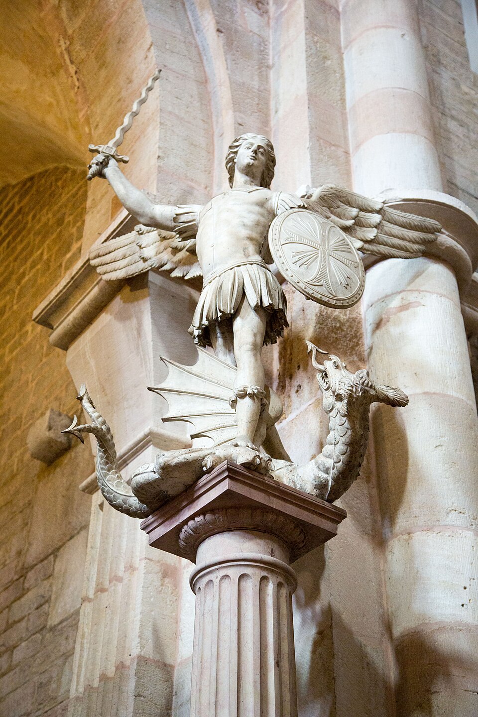 St. Michael slaying the dragon in Beaune